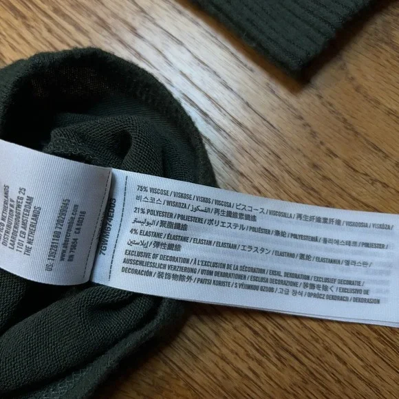 NWT Abercrombie & Fitch Women's Small Crew‎ Neck Knot Crop Sweater Green - Picture 4 of 8